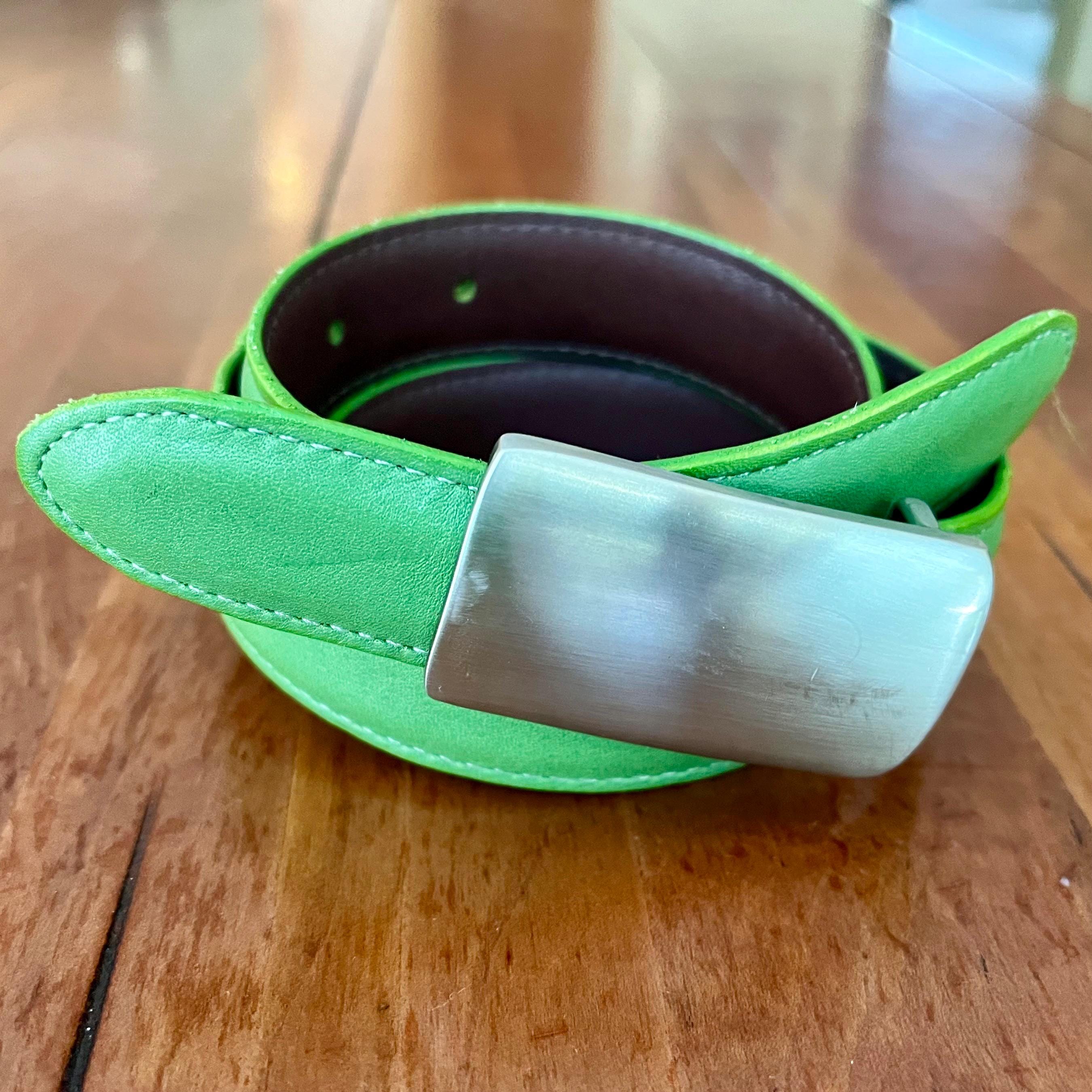 Vintage Coach Belt Green Leather Large Coach Leather Green Belts for Women for sale | eBay main image 2