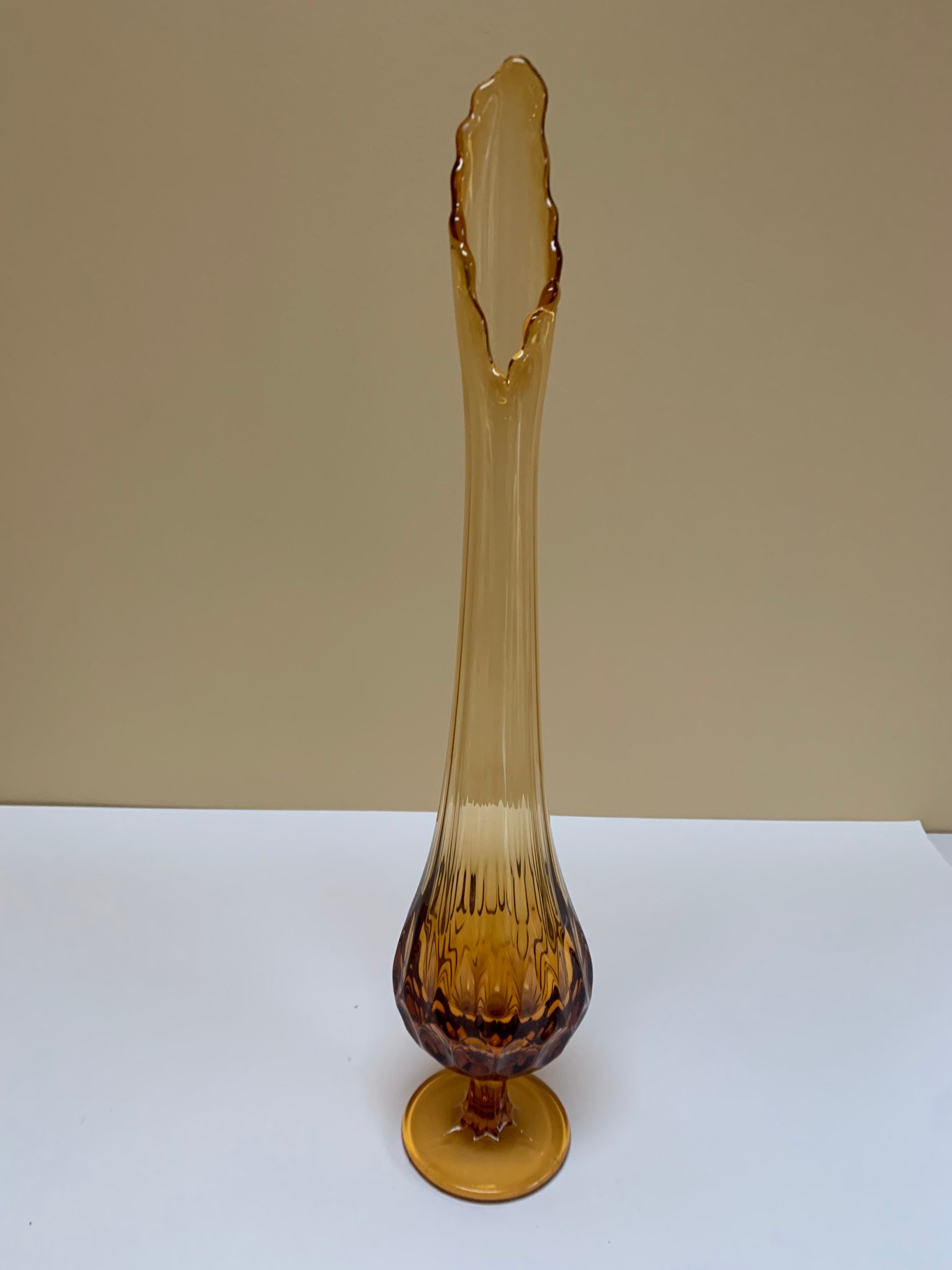 Home Décor Amber Swung Glass Vase Home & Living Vases