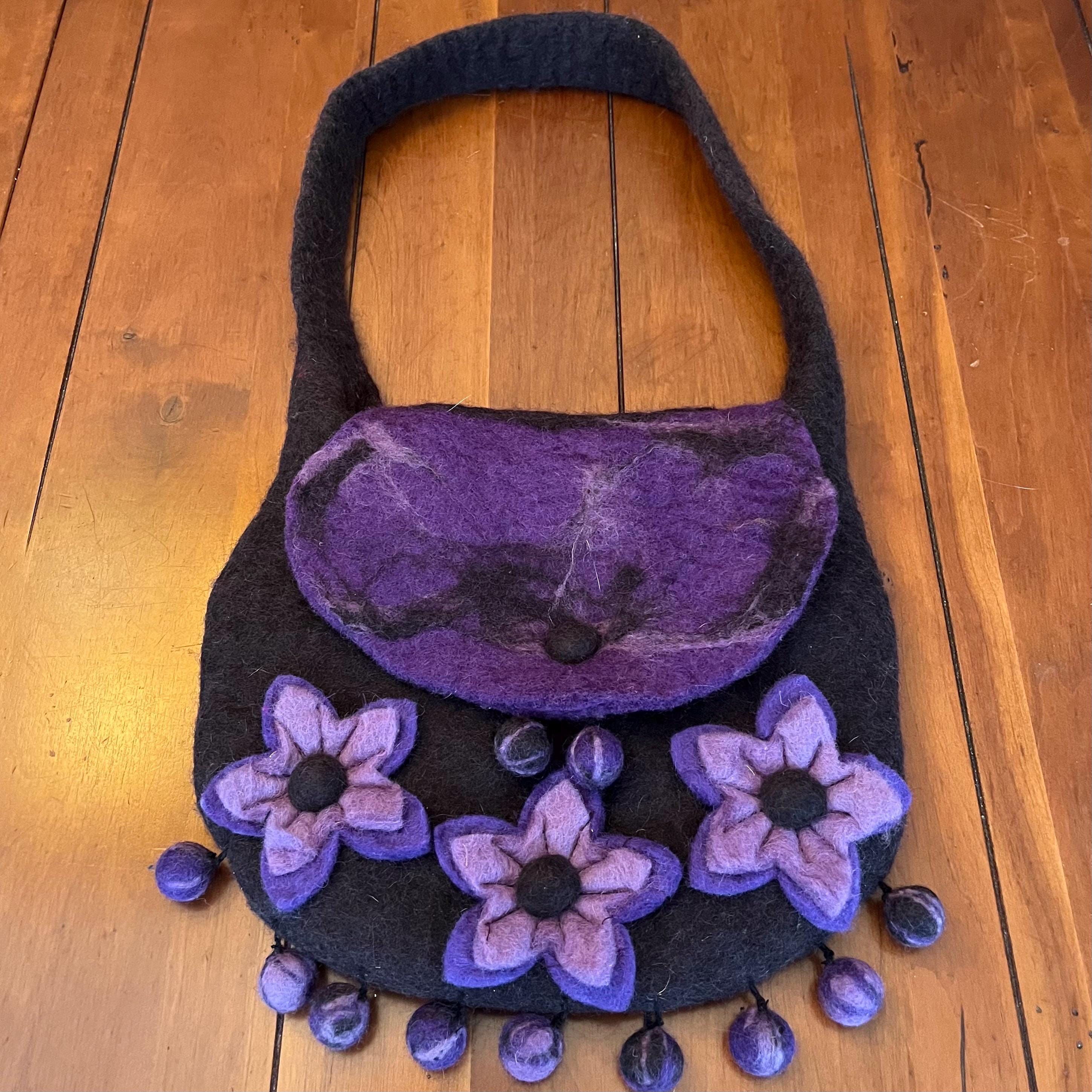 Rising tide felted wool purses on sale