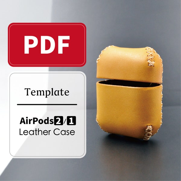 Template for AirPods 1/2 Leather Case PDF