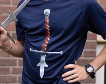 Pixel-art Federschwert HEMA Unisex sports shirt