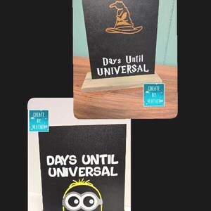 Magical Vacation Chalkboard Countdown: Theme Park Trip, 5x6