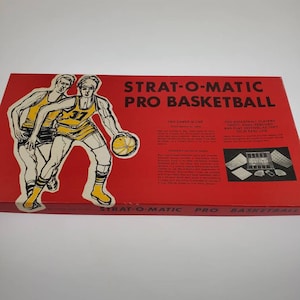 1974 RARE Strat-O-Matic Pro Basketball 2 Games in one Board Game
