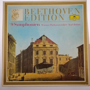 1972 Weiner Philharmoniker Karl Bohm LP Beethoven Edition 9 Symphonien Eight Record Album Box Set Stereo Vinyl Record Albums Deutsche Grammo