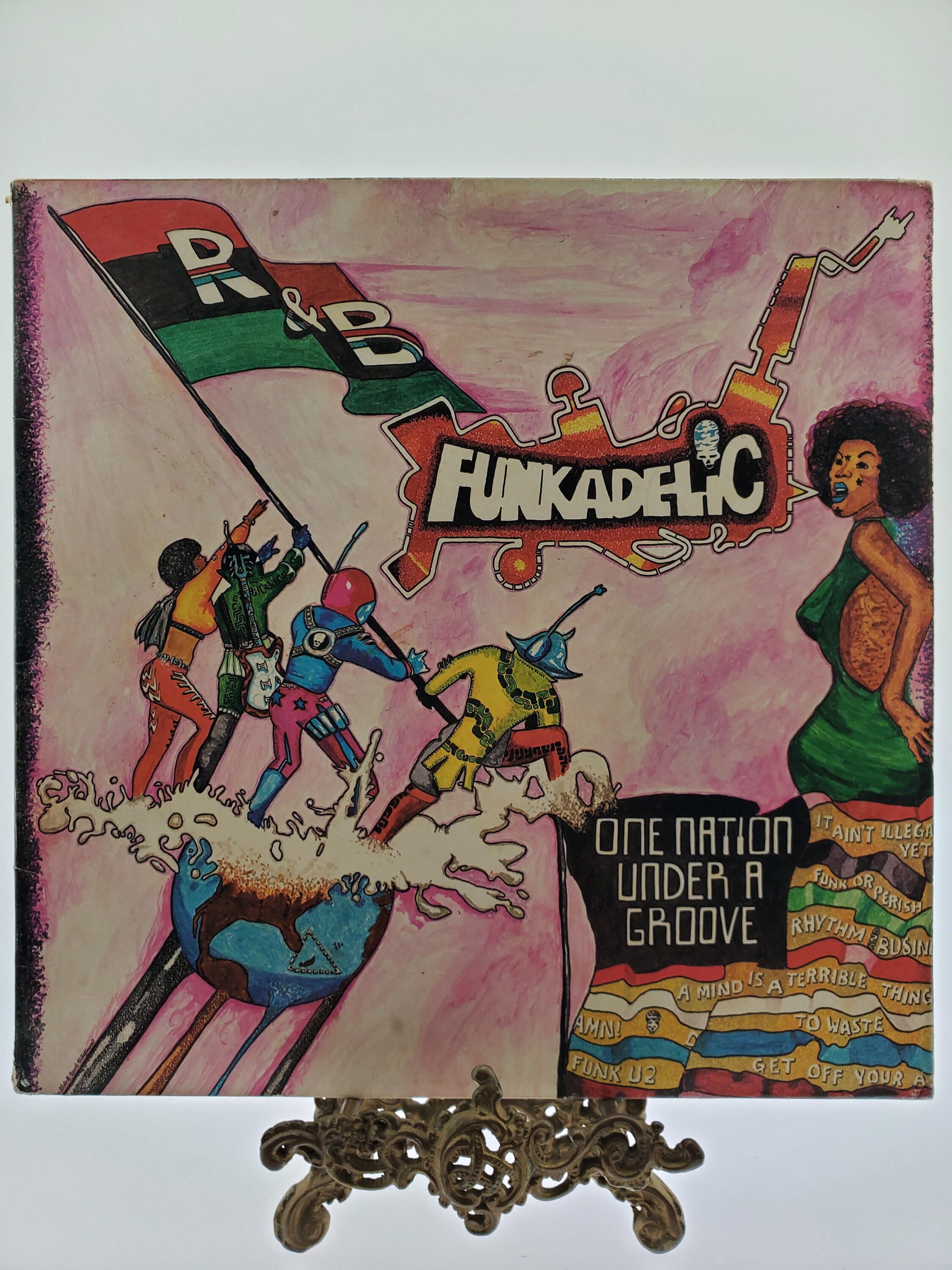 1978 Funkadelic LP One Nation Under A Groove Stereo Vinyl Record Album BSK 3209 Warner Brothers Records