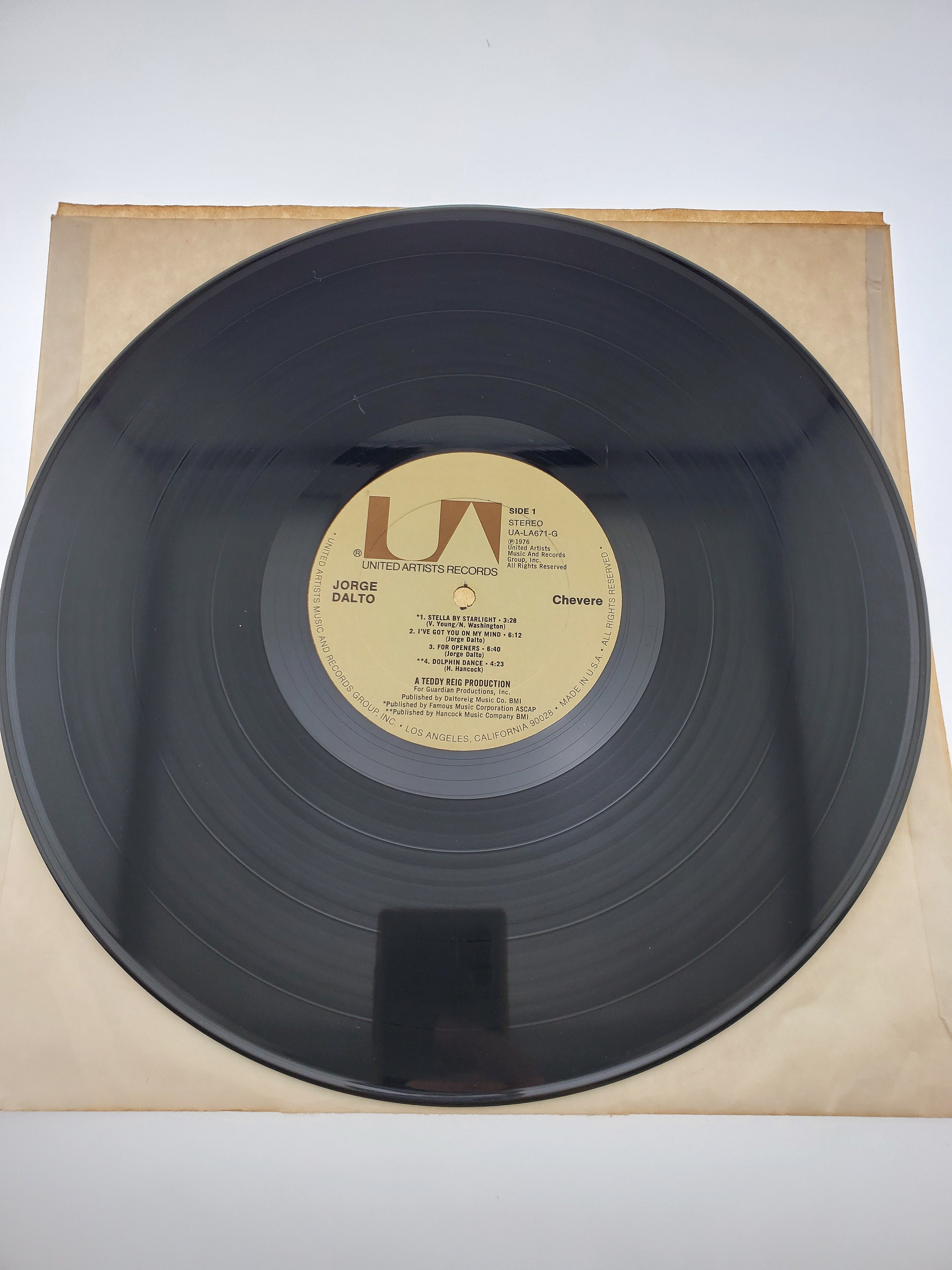 1976 Jorge Dalto LP Chevere Stereo Vinyl Record Album UA LA