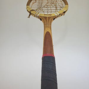 1940s Dunlop Maxply Dunlop Fort Heavy Laminated Construction Wooden Tennis Racket Made in England