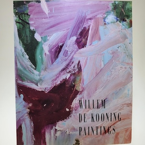 1994 Willem De Kooning Paintings Livro de capa mole pela National Gallery of Art Washington DC