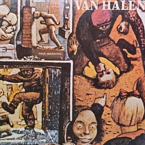 1981 Van Halen Fair Warning LP HS 3540 Warner Brothers Vinyl Record Album ISBN 0 7599-23540-1