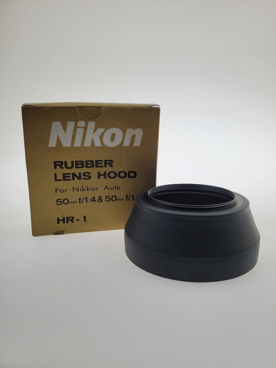 1990s Nikon HR-1 Collapsible Rubber Lens Hood for Nikkor Auto