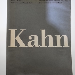 1991 Louis L. Kahn In The Realm of Architecture Softcover Book by David B Brownlee David G De Long published by Rizzoli