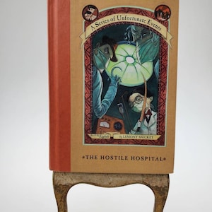 2001 The Hostile Hospital A Series of Unfortunate Events Hardcover Book by Lemony Snicket Book the Eighth First Edition Harper Collins Publi