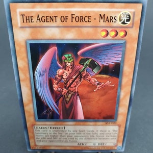 The Agent Force - Mars AST 009 Juego de cartas coleccionables de cartas holográficas de Yugioh Copyright 1996 Fecha de lanzamiento 2004