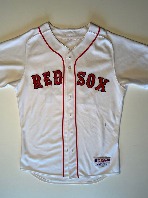 boston red sox button down jersey