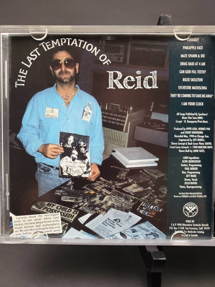 1990 Lard the Last Temptation of Reid Compact Disc VIRUS
