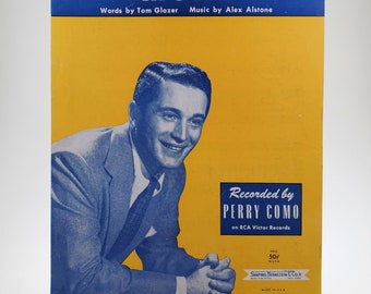 1956 "More" recorded by Perry Como Sheet Music words by Tom Glazer Music by Alex Alstone published by Shapiro Bernstein & Co