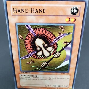 Hane - Hane LOB-110 Juego de cartas coleccionables Yugioh 1.ª edición 1996 copyright 2002 fecha de lanzamiento