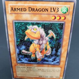 Armed Dragon LV3 SOD EN013 Juego de cartas coleccionables de Yugioh 1.ª edición Copyright 1996 Fecha de lanzamiento 2004