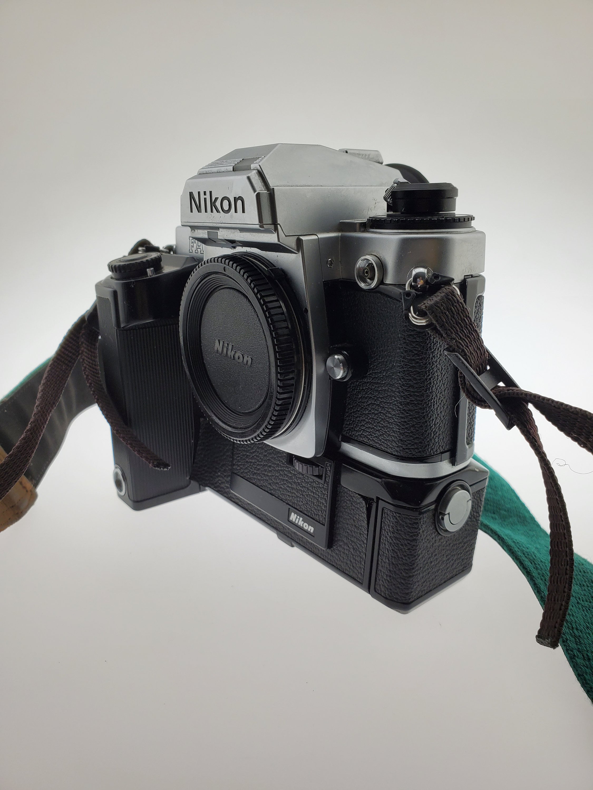 1985 Nikon FA 35mm Film Camera Body With MD-15 Motor Drive and