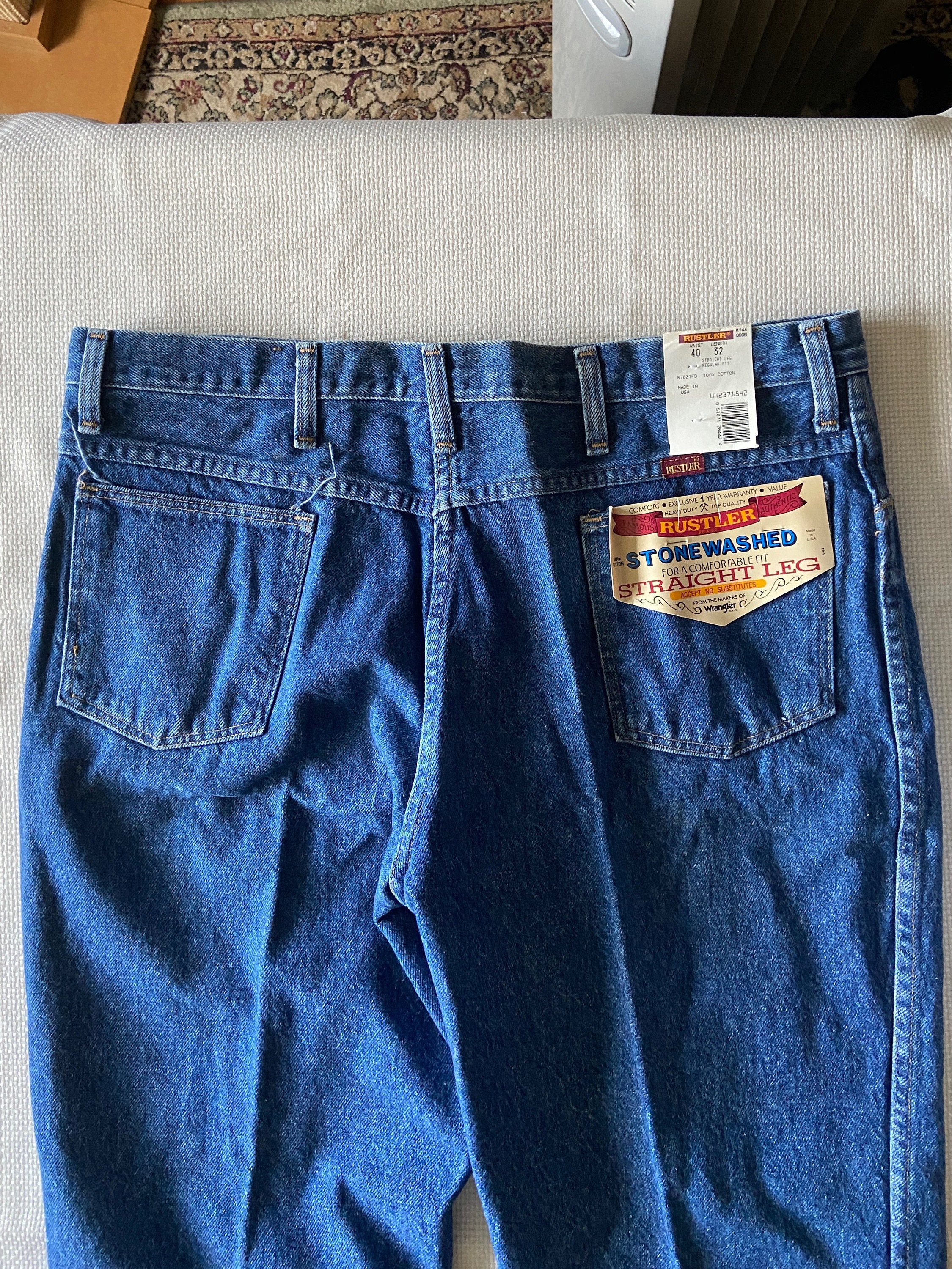 38 X 32 Deadstock Jeans Dark Wash Vintage - Etsy Denmark