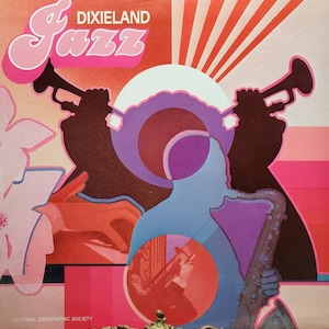 1978 Dixieland Jazz National Geographic Society LP 07807 Vinyl Record Album