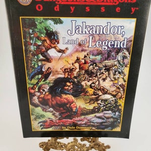 TSR 09472, Jakandor Land of Legend, Expanded Dungeons and Dragons Odyssee, ISBN 0786912464, D & D Rollenspiel, 1998 Faltkarte Poster