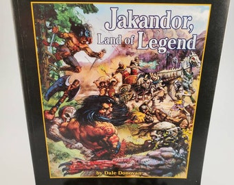 TSR 09472, Jakandor Land of Legend, Advanced Dungeons and Dragons Odyssey, ISBN 0786912464, D&D Role Play Game, 1998 Foldout Map Poster