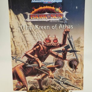 TSR 2437 Dark Sun World Thri-Kreen of Athas 1995 Advanced Dungeons and Dragons ISBN 0-7869-0125-X ISBN 9 780776 901258