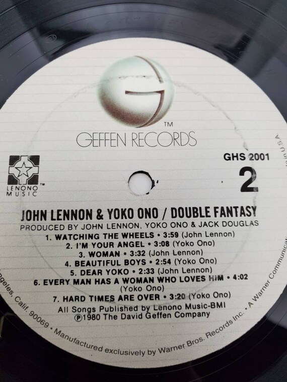 1980 John Lennon Yoko Ono Double Fantasy LP GHS 2001 Geffen