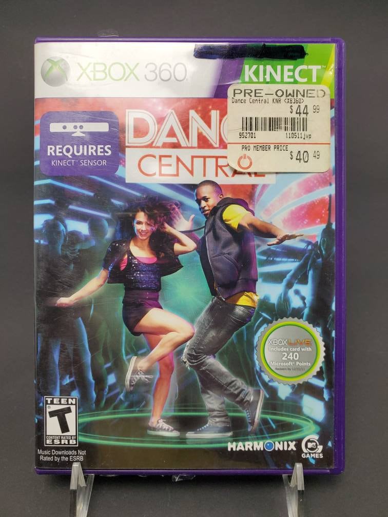XBOX 360 Kinect Dance Central Requires Kinect Sensor Microsoft Etsy