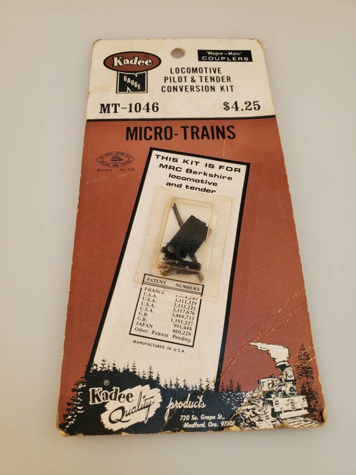 Micro Trains N Gauge Kadee MT-1046 Train Locomotive Pilot & - Etsy
