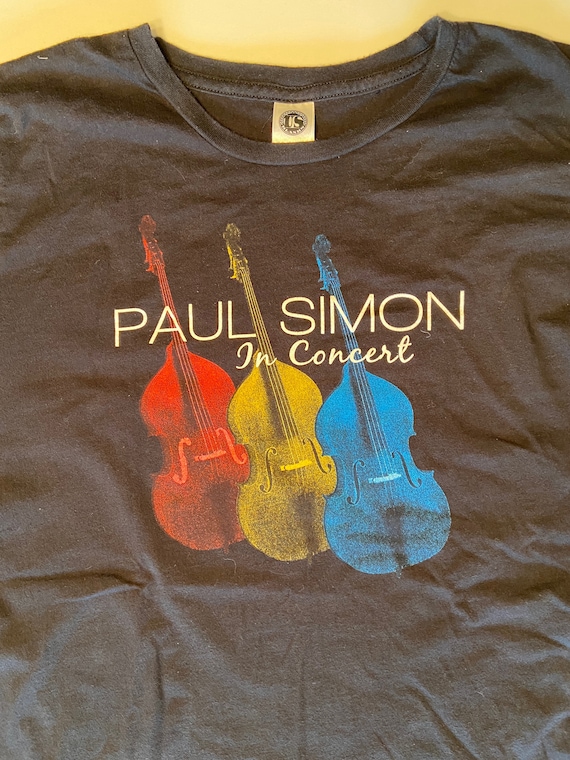 1990s Rare Paul Simon Concert Tee Shirt, 3 Cellos 
