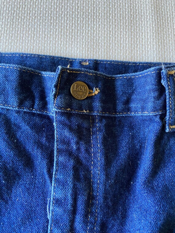 40 x 29, 1980s Lee Rider Jeans, Dark Wash Jeans, … - image 6