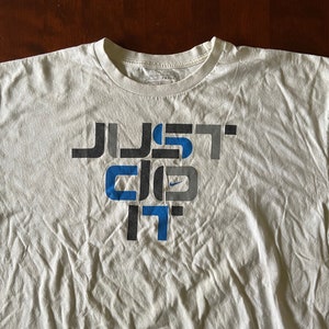 XL, Vintage Y2K Nike T Shirt, Just Do It Graphic T Shirt, Graphic Tee, Mens XL
