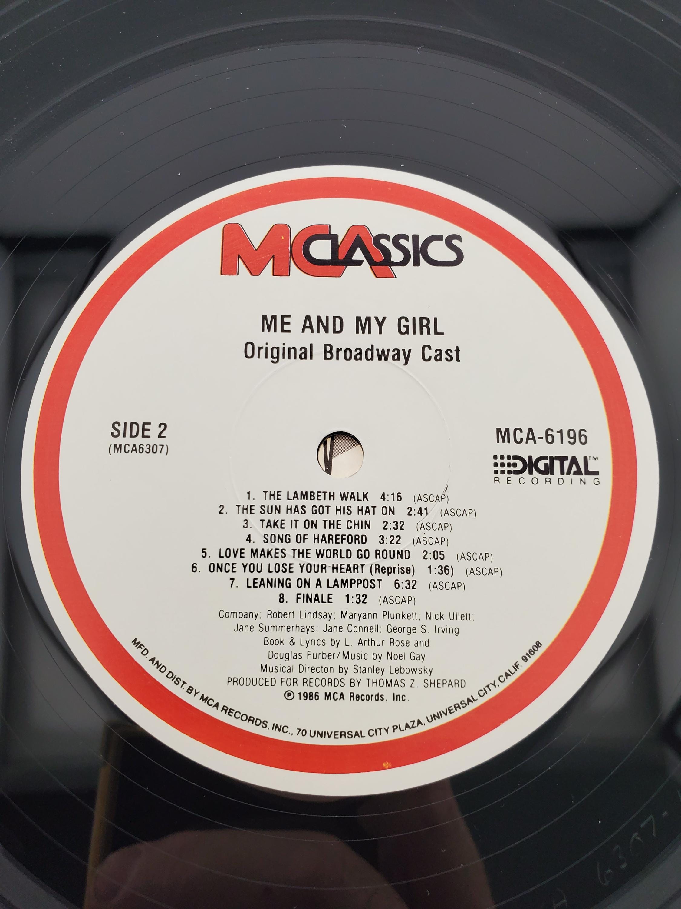 ＭＥ　ＡＮＤ　ＭＹ　ＧＩＲＬ 1986 Me and My Girl LP Original Broadway Cast Stereo Vinyl