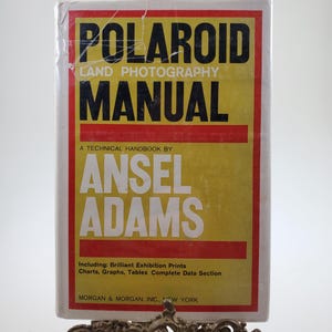 1963 Polaroid Land Photography Manual A Technical Handbook Hardcover Book by Andel Adams published by Morgan & Morgan Inc