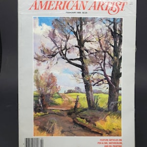 1988 Sealed American Artist Magazine February Edition, Vintage Retro Magazines