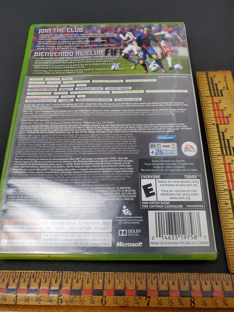 Xbox 360 Fifa Soccer 13 Xbox Live Microsoft Video Game CD 画像 10