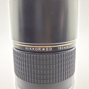 1990s Nikon Camera Nikkor ED 180mm 1:28 Telephoto Zoom Lens 452427 Made in Japan