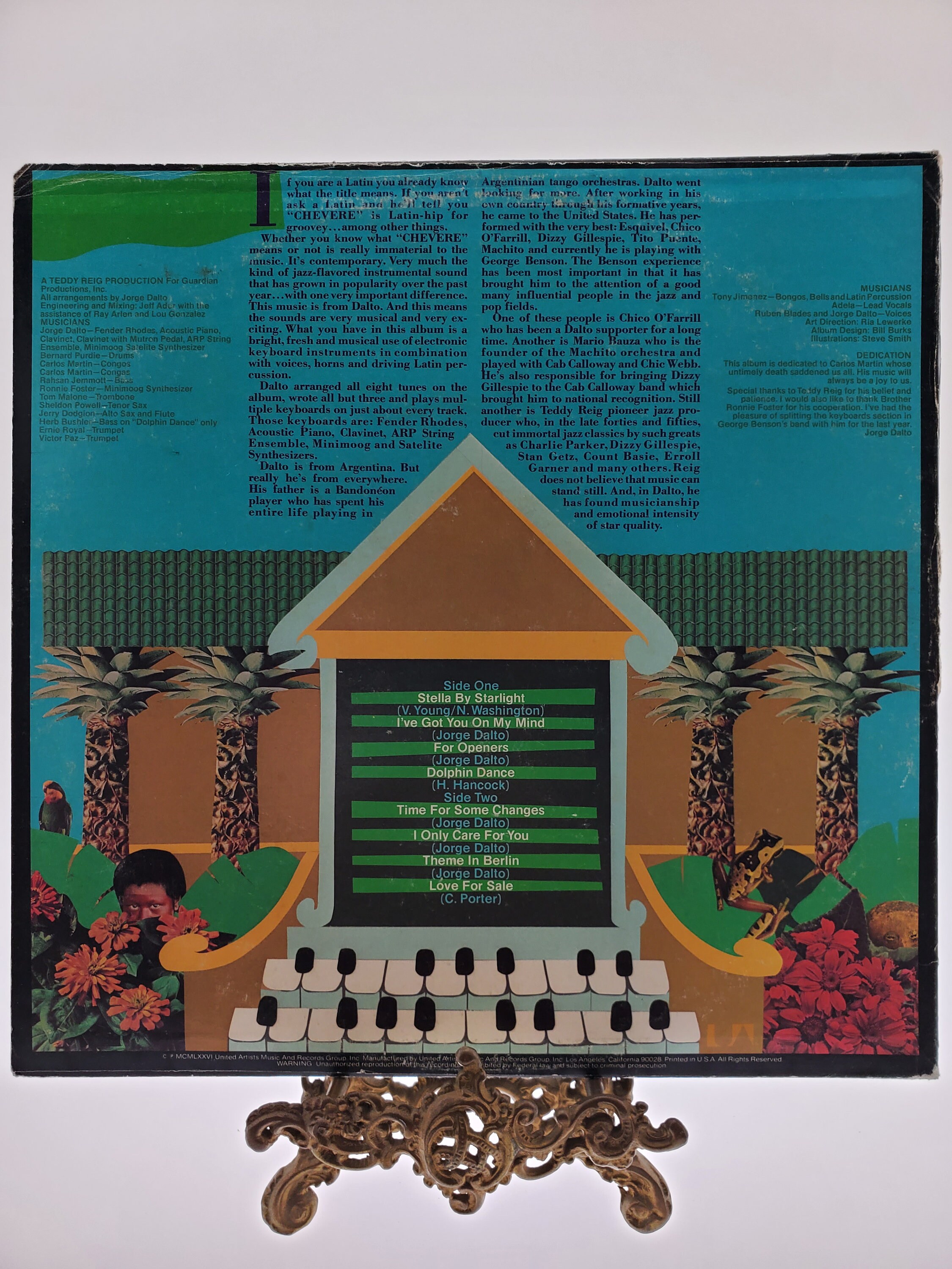 Jorge Dalto Chevere レコード 1976 Jorge Dalto LP Chevere Stereo Vinyl Record Album UA LA