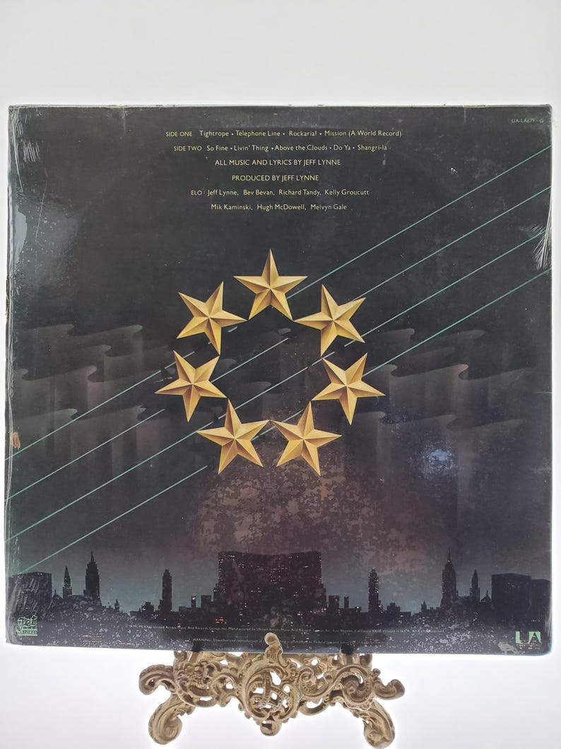 1976 Jeff Lynne's Electric Light Orchestra LP A New World Record Stereo