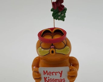 1978 Garfield Merry Kissmas Treasury of Christmas Hanging Ornament in Original Packaging 555215 No Barcode