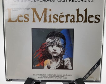 1987 Les Miserables CD Two Disc Box Set Original Broadway Cast Recording Compact Disc Set G 24151 2 Geffen Records