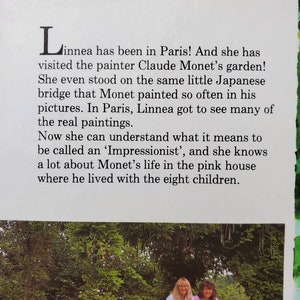 1991 Linnea in Monet's Garden Hardcover Book by Christina Bjork and Lina Anderson Published by R&S Books image 5