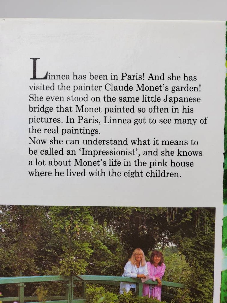 1991 Linnea in Monet's Garden Hardcover Book by Christina Bjork and Lina Anderson Published by R&S Books image 5