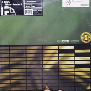 2001 DJ Fury DJ Echo & Sabotage Corrupted Remix Red One LP TFFM005 Terraform Isbn 6 93309 54051 5 Álbum de discos de vinilo