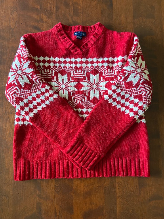 Vintage Soft Wool Fairisle Sweater, Lambswool Swea