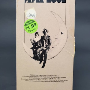 1980 Paper Moon VHS VCR Tape Peter Bogdanovich Ryan and Tatum O&#39;Neal Paramount Home Video VHS 8465