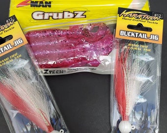 Buy Stripped Bass Fluke Flounder Marathon Bucktail and Zman Grubz