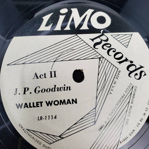 1982 J.P. Goodwin by Julie Last Kitty Karslile Single Promo shops LP LR-1114 Limo Records Vinyl Record Album